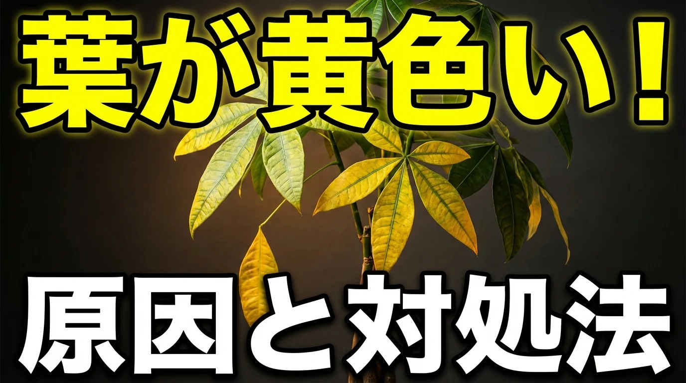 パキラの葉が黄色くなる5つの原因と復活させる対処法